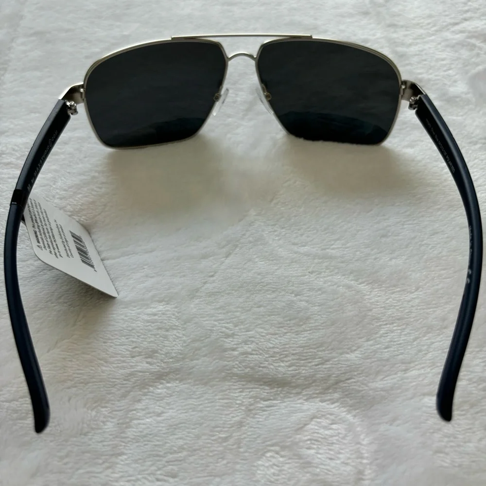 M BY MAXSTUDIO Men's Aviator Rectangular Polarized Sunglasses--MX9457--NWT